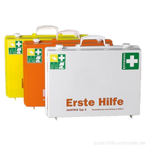 Erste Hilfe-Koffer, weiss Füllung Ö Norm Z 1020-2
