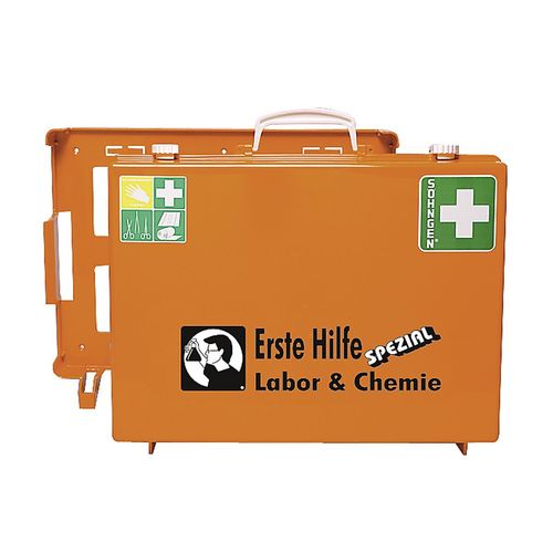 Erste-Hilfe Koffer Spezial Ö-NORM Z1020-1, Labor + Chemie