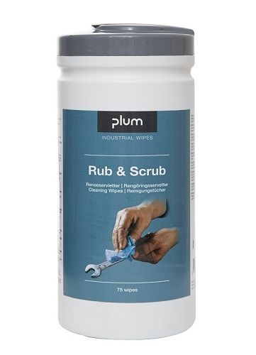 PlumWipes Rub & Scrub Reinigungstücher, 75 Stück