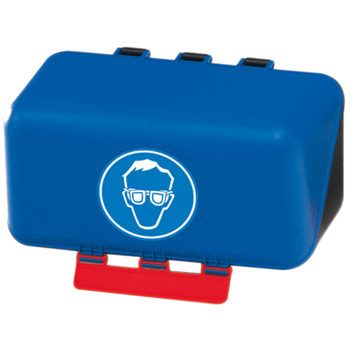 SecuBox Mini, blau - Aufbewahrungsbox Schutzbrillen