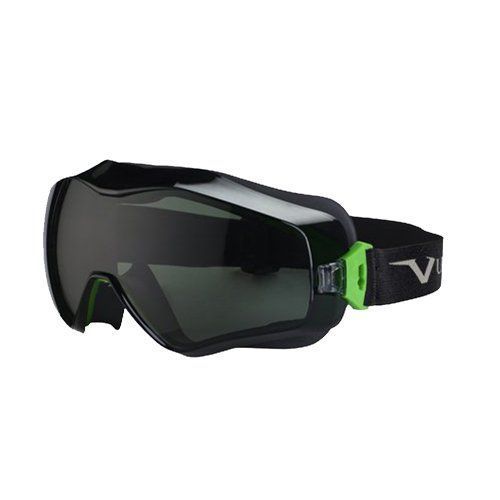 UNIVET Vollsichtbrille gunmetal/grün