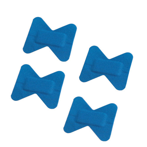 Fingerkuppenpflaster 72 x 45 mm, 25 Stück,detektierbar, blau für Pflasterspender